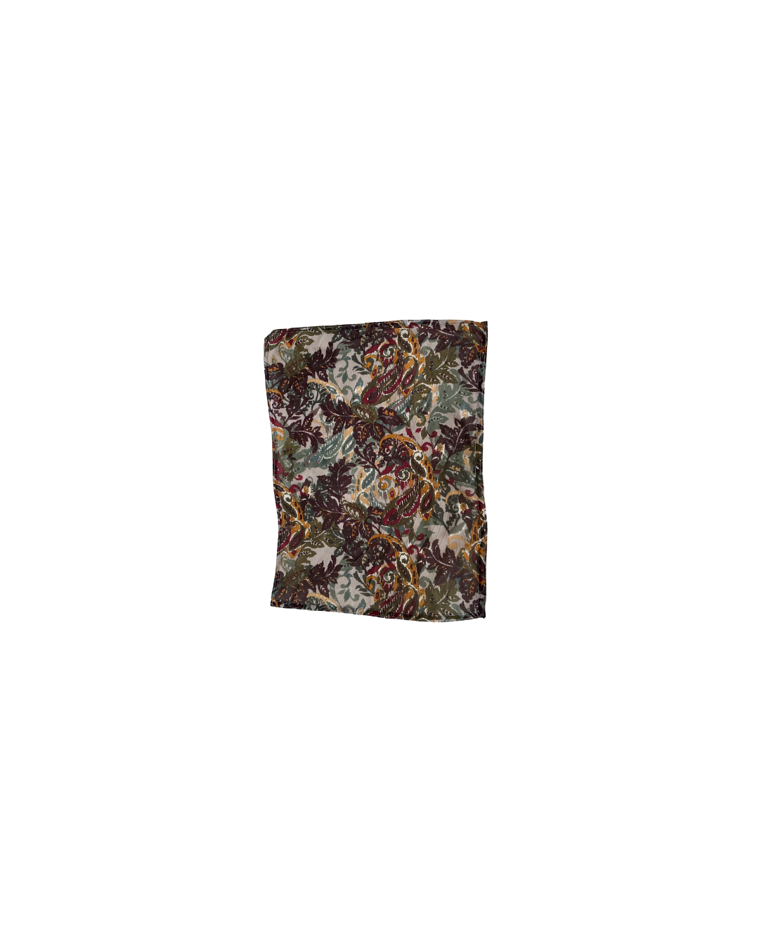 Merci♥Echarpe en lin∽麻_絶妙な美5色∽パリ本店より.☆ LeChic” Silk Paisley Scarf – Handcrafted Streetwear